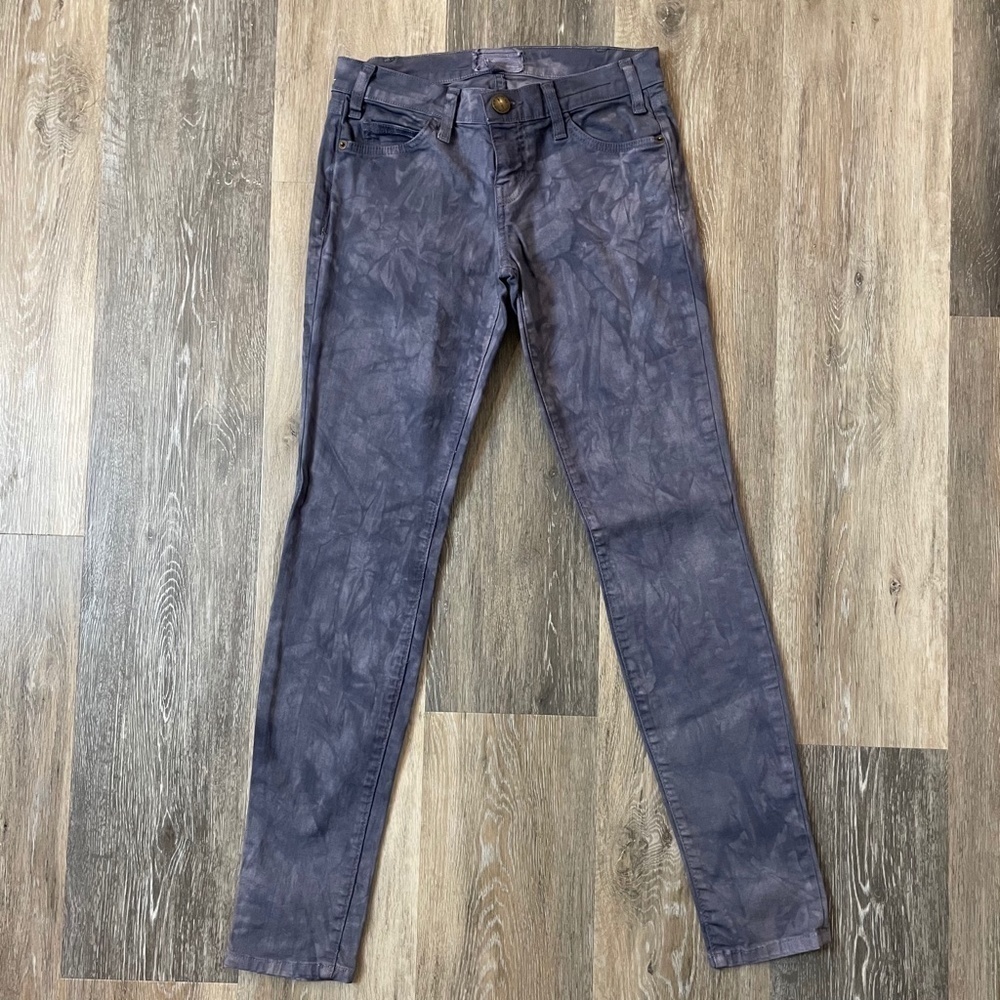 CURRENT/ELLIOTT The Ankle Skinny Blue Tie Dye 25